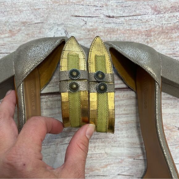 Sundance Twilight Zephyr Pewter Leather Suede Strappy Sandals Size 41 US 10 - Picture 6 of 11